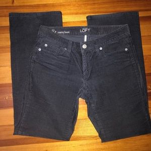 LOFT Gray Corduroy Pants
